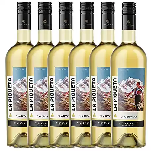 Vino blanco La Piqueta Chardonnay - 6 botellas x 750ml