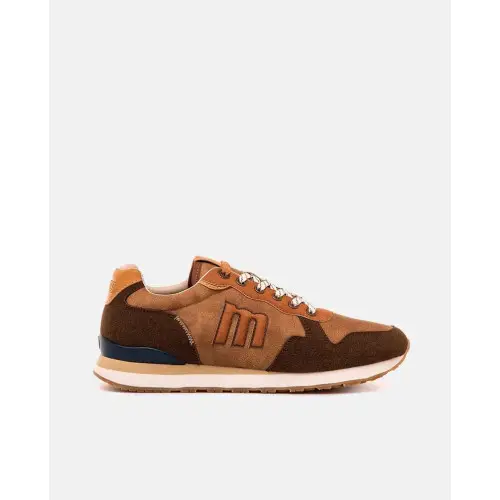 Zapatillas MTNG Porland retro running hombre marrón