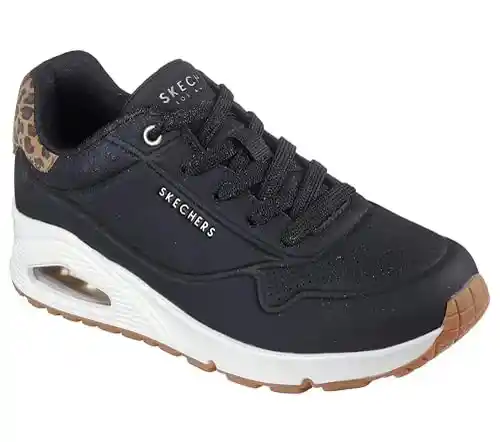 Zapatillas SKECHERS UNO para mujer con estampado de leopardo